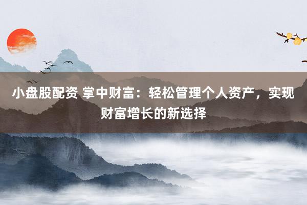 小盘股配资 掌中财富：轻松管理个人资产，实现财富增长的新选择