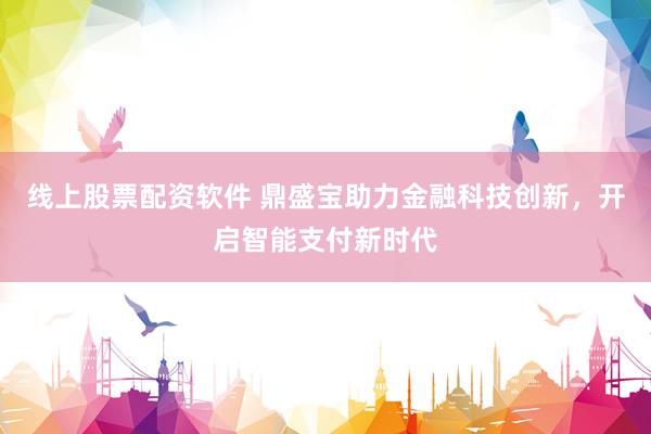 线上股票配资软件 鼎盛宝助力金融科技创新，开启智能支付新时代